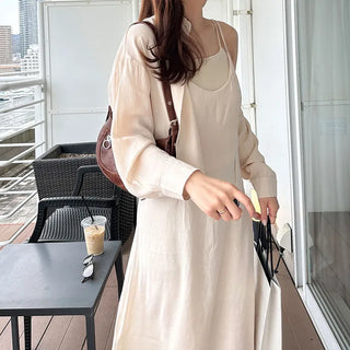 Basic dress and shirt set