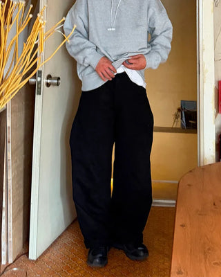 Pants with a diagonal panel design