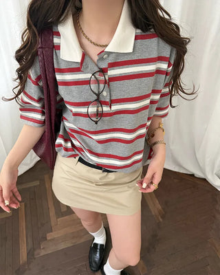 Low-waisted mini skirt