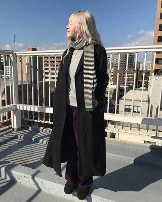 Egg Border Knit Scarf