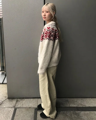 Balloon Cotton Wide Pants