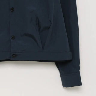 High-neck cropped blouson