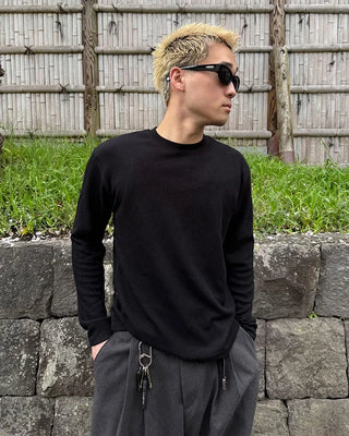 Back Charm Rib Long T-Shirt