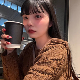 Shoulder ribbon knit