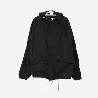 Hooded military blouson