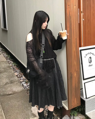 Wave sheer knit