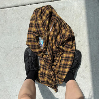 Vintage check shoulder bag