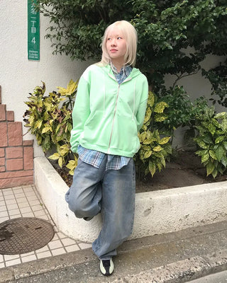 Vintage Washed Denim Pants