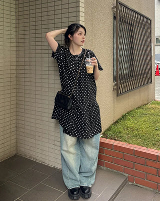 Polka Dot Midi Dress