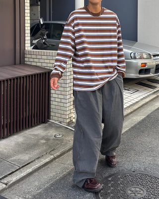Pigment Border Long T-Shirt