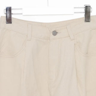 Pintuck Wide Cotton Pants