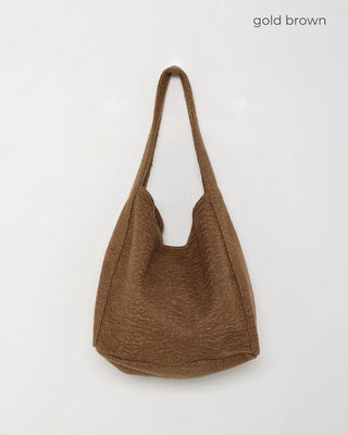 Boucle Texture Shoulder Bag