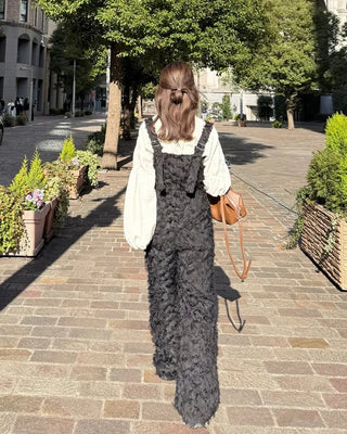 (ORIGINAL) Heart Neck Feather Jumpsuit