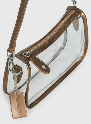 Rommily Clear Shoulder Bag Clear / Bronze
