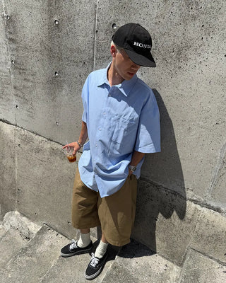 Oxford short-sleeved shirt