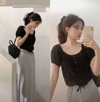 Cotton Flower Blouse - 2 colors