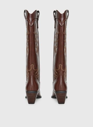Billini Evalynn Cowboy Boots Fudge