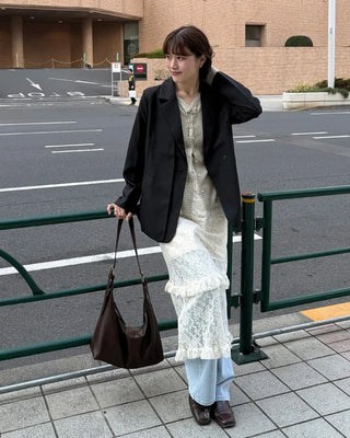 Lace long skirt