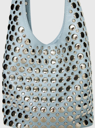 In The Crowd Shoulder Bag Blue  Silver