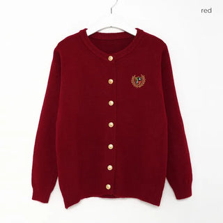 Gold button stitch cardigan