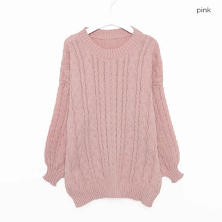 Loose-fit twisted knit