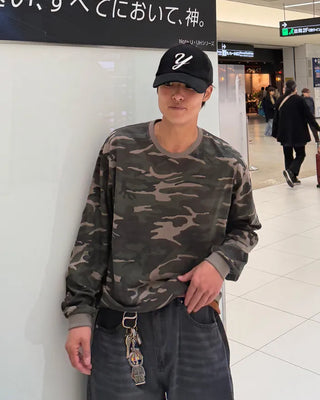 Camouflage Cropped Long Sleeve