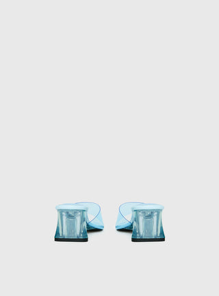Uchee Clear Wedge Heels Blue
