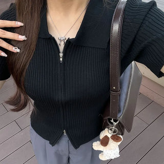 Compact 2-way zip-up