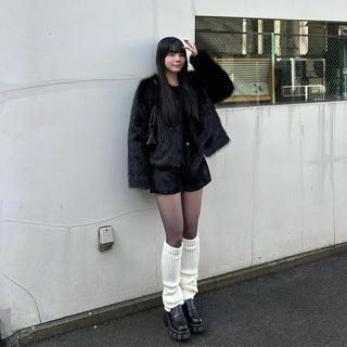 Knee-high leg warmers