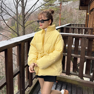 Waist String Padded Jacket