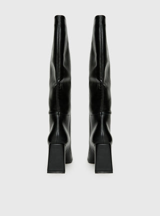 Vesper Knee High Boots Black