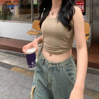 Line cap tank top (with built-in cups)