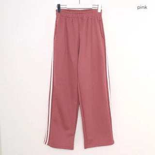Fleece-lined wide-leg training pants