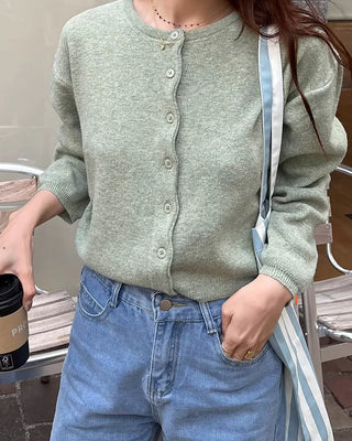 Loose Round Cardigan