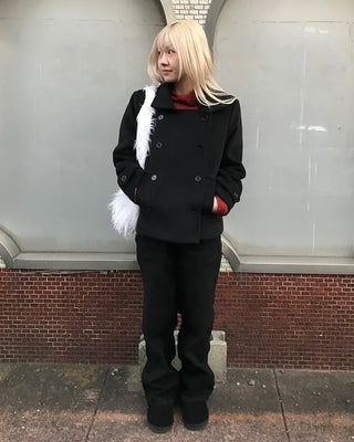 Basic straight cotton pants