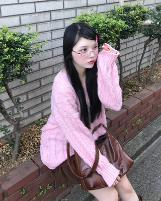 Cubic round-shaped metal frame glasses