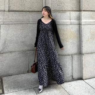 Flower Long Camisole Dress