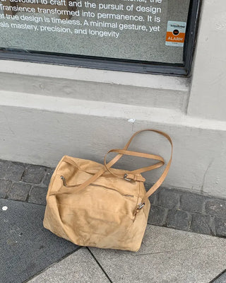 Big Square Suede Shoulder Bag