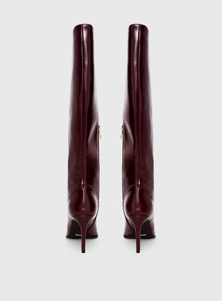 Billini Yasma Knee High Boots Berry Shine