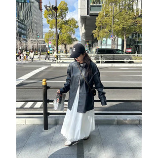 Balloon long skirt