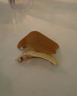 Wood texture hairpin