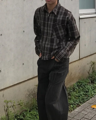 Checked cropped jacket