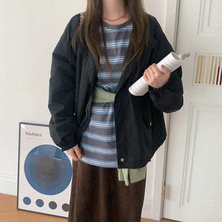 Nylon Oversized Hoodie