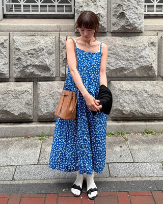 Flower Sleeveless Long Dress
