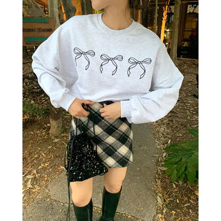 Cross-check mini skirt