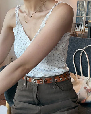 Flower lace camisole