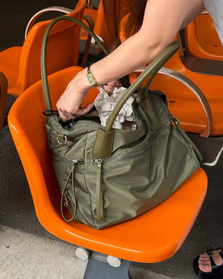 Side-string big shoulder bag