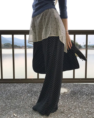 Polka Dot Waist String Pants