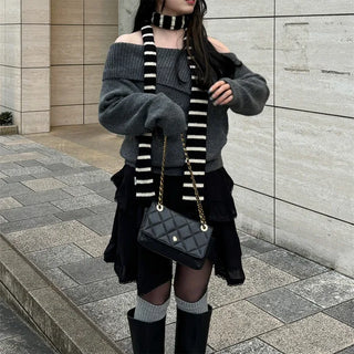 Asymmetrical mini skirt