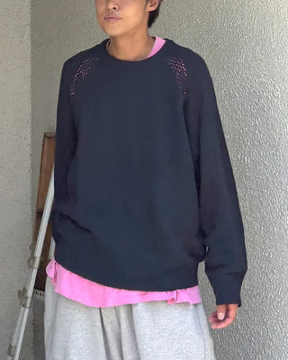 Loose-fit raglan knit
